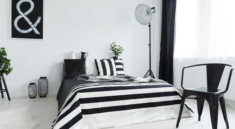 Черно-белая спальня: стильное решение для вашего дома