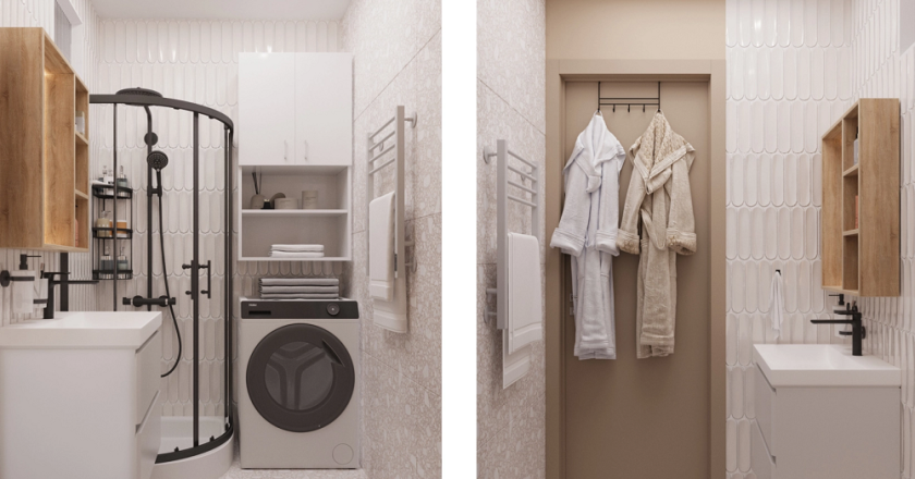 Душевая в маленькой ванной: создаем комфорт и стиль