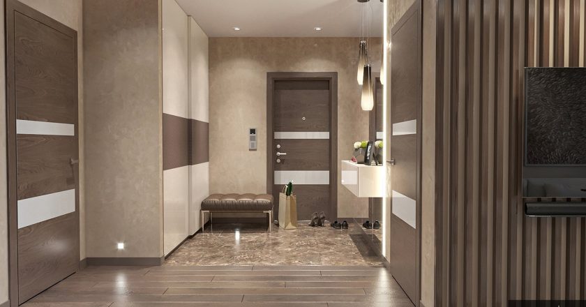 Плитка и ламинат в прихожей: стильное и практичное решение