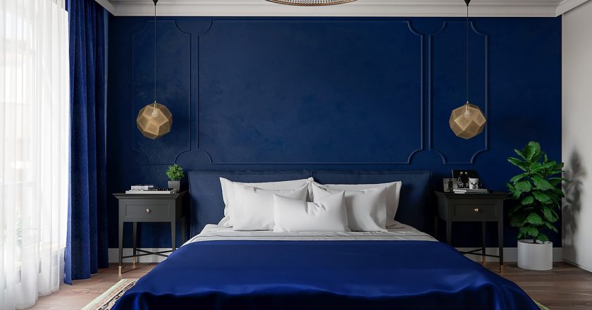 Синяя спальня: идеи и советы по дизайну